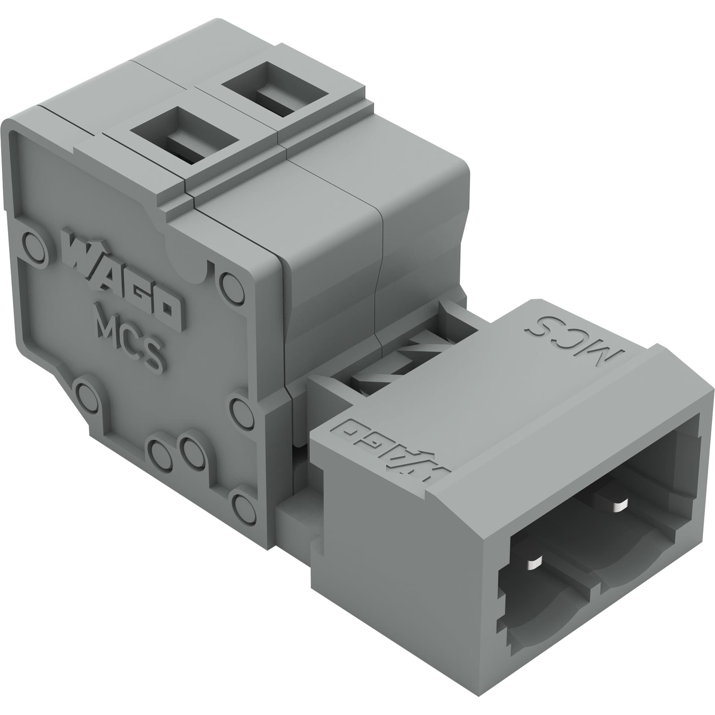 50x Wago Stiftleiste, Elektronikkabel + Stecker, Grau