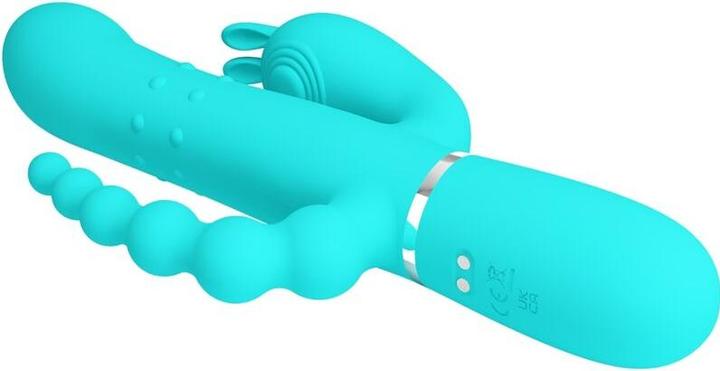 Produktbild Pretty Love - Cammy 4 In 1 Multifunktions-Dreifacher Rabbit-Vibrator Blau