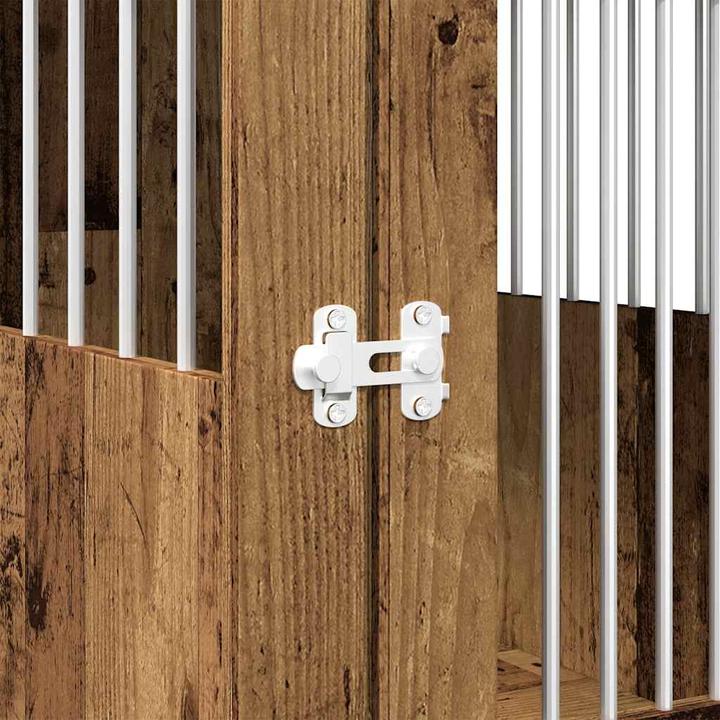 Actual product image vidaXL Dog cage in furniture style reclaimed wood look 55x80x68 cm wood-based material