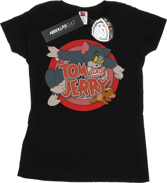 Actual product image Tom & Jerry Womens/Ladies Catch Cotton T-Shirt (S)