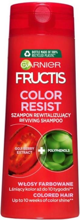 Actual product image Garnier New Fructis Color Resist Shampoo For Coloured Hair 400Ml (400 ml, Liquid shampoo)