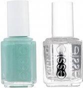 Produktbild Essie Set manichiura/pedichiura Nail Lacquer No.99 Mint Candy Apple, 13.5ml Topcoat Good to go, 5ml (99 Mint Candy Apple, Top Coat, Farblack)