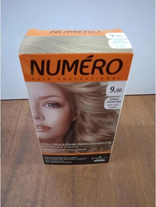Numero Pernament Coloring With Oat Extract Professional Hair Dye 9.00 Very Lightond 140Ml (9.00 Very Light Blond)