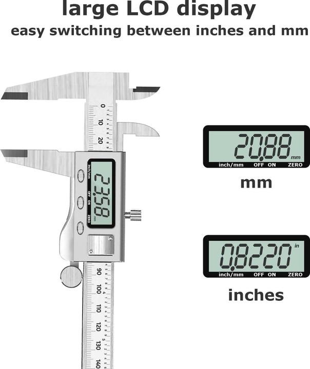 Produktbild Louisware Digitaler Messschieber (15 cm)