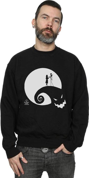 Actual product image Disney Mens Nightmare Before Christmas Moon Oogie Boogie Sweatshirt (3XL)