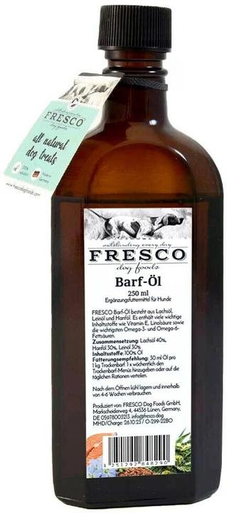 Actual product image Fresco Dog food supplement dry barf oil, 250 ml (Adult, 1 pcs., 517 g)