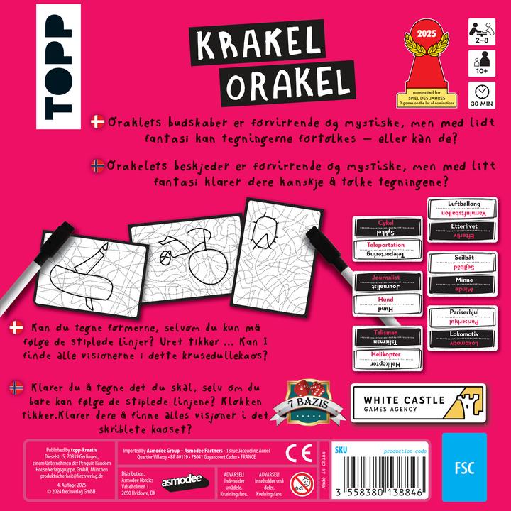 Produktbild Asmodée Krakel Orakel - DK/NO (Deutsch, Norwegisch)