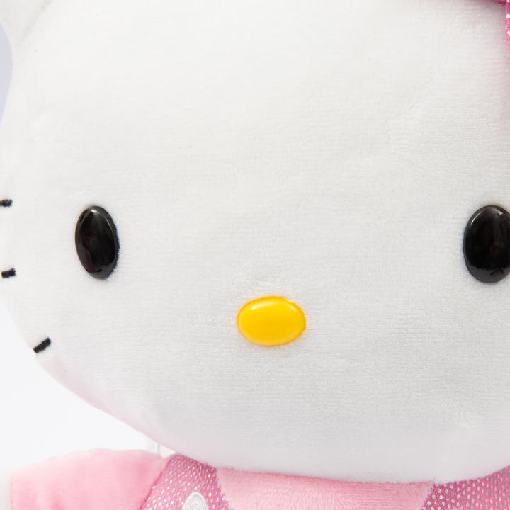 Produktbild Giochi Preziosi Hello Kitty 30 cm grosses Plüschtier mit modischem Outfit, rosa Satinkleid und (30 cm)