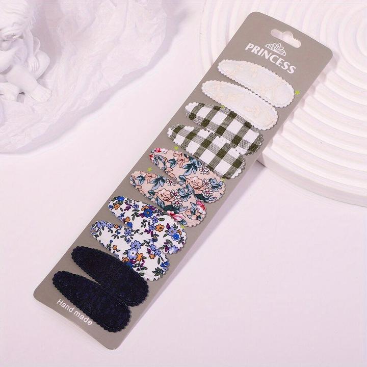 Produktbild Activity Board 10 Stück Baby gestreifte karierte florale Haarspangen, dekorativer Haarschmuck (10 Stk.)