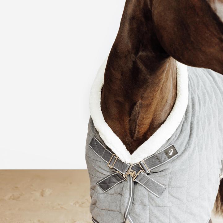 Actual product image Fouganza Fleecedecke Comfort warm Pferd/Pony grau (155 cm)