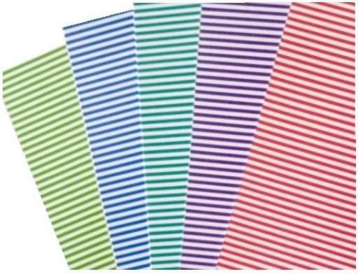 DKD Home Decor Doppelseitige Kartonstreifen 300g 24x34cm 5 Blatt MIX (300 g/m², 5x)