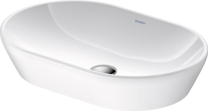 Productafbeelding Duravit Werkblad wastafel D-NEO 600x400mm o ÜL zonder kraangat bank wit (400 mm, 600 mm)