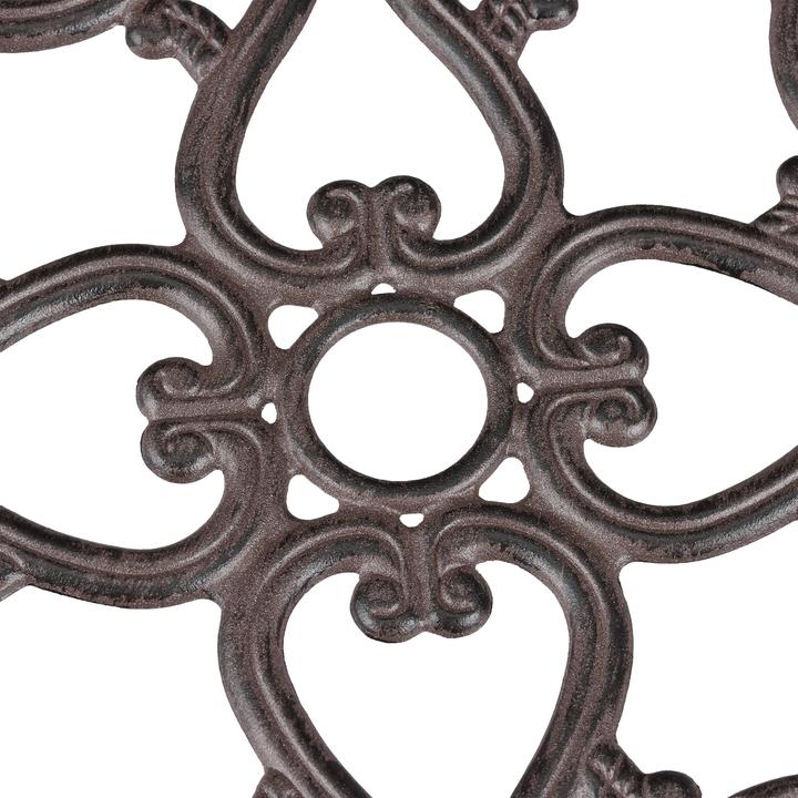 Image du produit Relaxdays Support roulant plantes rond, en métal