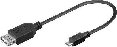 Actual product image MicroConnect USB cable (0.20 m, USB 2.0)