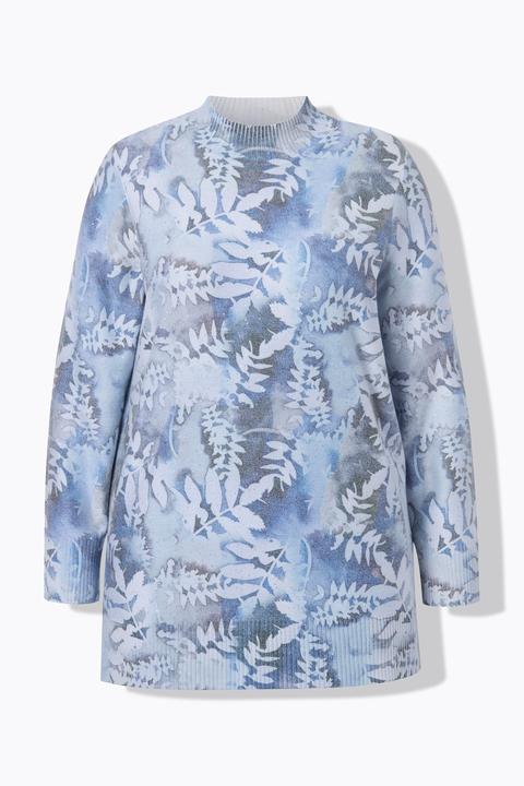 Produktbild Ulla Popken Pullover, Pailletten, Stehkragen, Langarm (60)