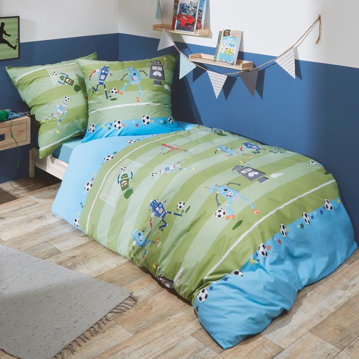 Produktbild Kaeppel Biber Bettwäsche Robo Fussball kiwi