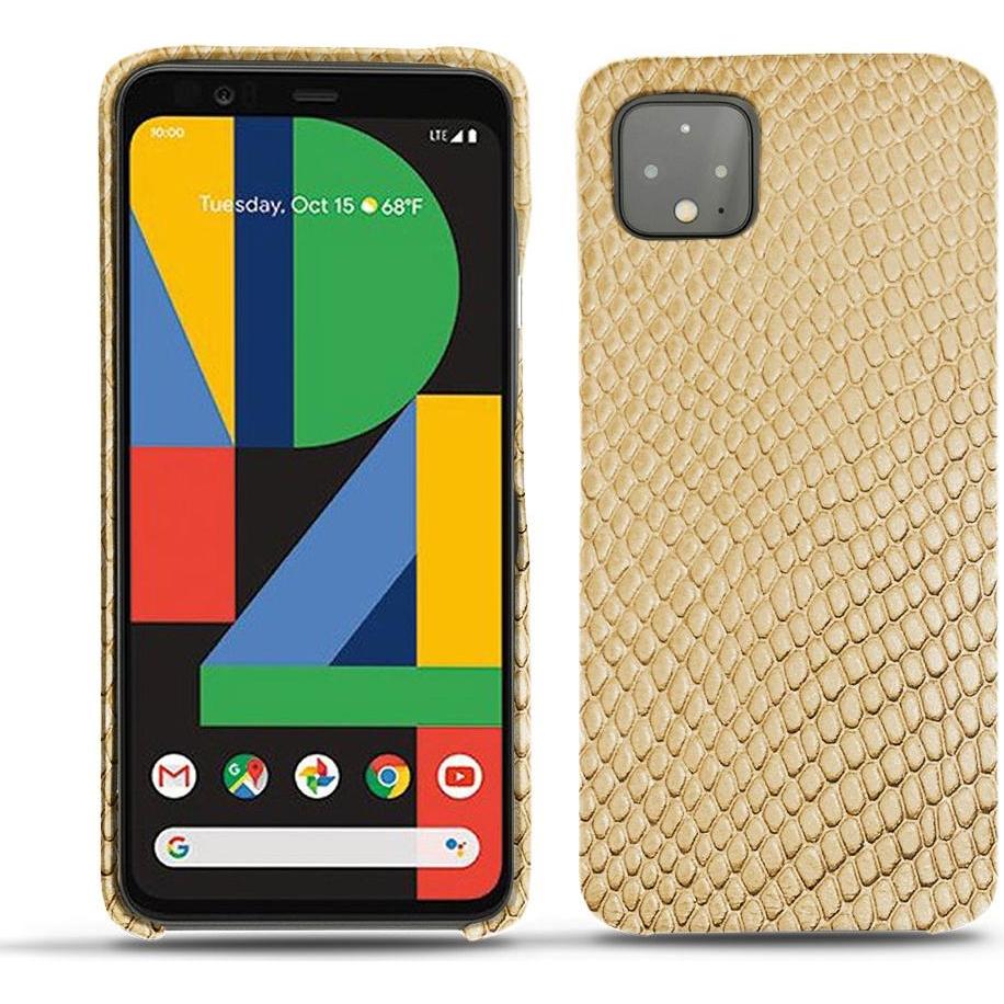 Noreve Lederschutzhülle (Google Pixel 4), Smartphone Hülle, Beige