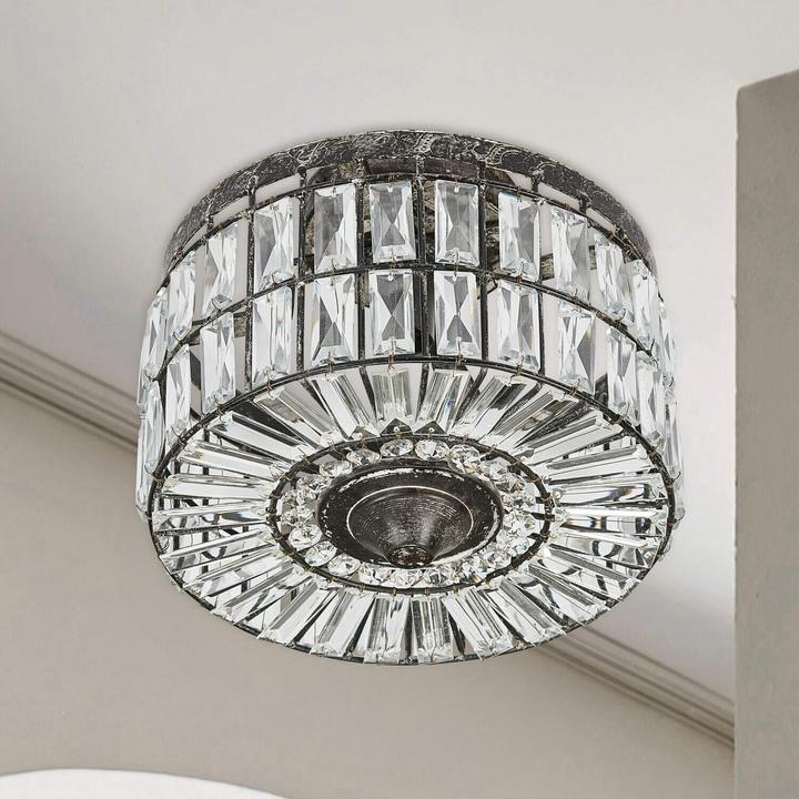 Image du produit Loberon Plafonnier Hutton brun antique/clair (E14)