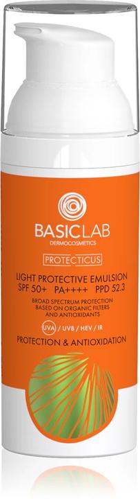 Produktbild BasicLab Protecticus Lightweight Protective Emulsion Spf50+ 50Ml (Sonnencreme Gesicht, SPF 50, 50 ml)