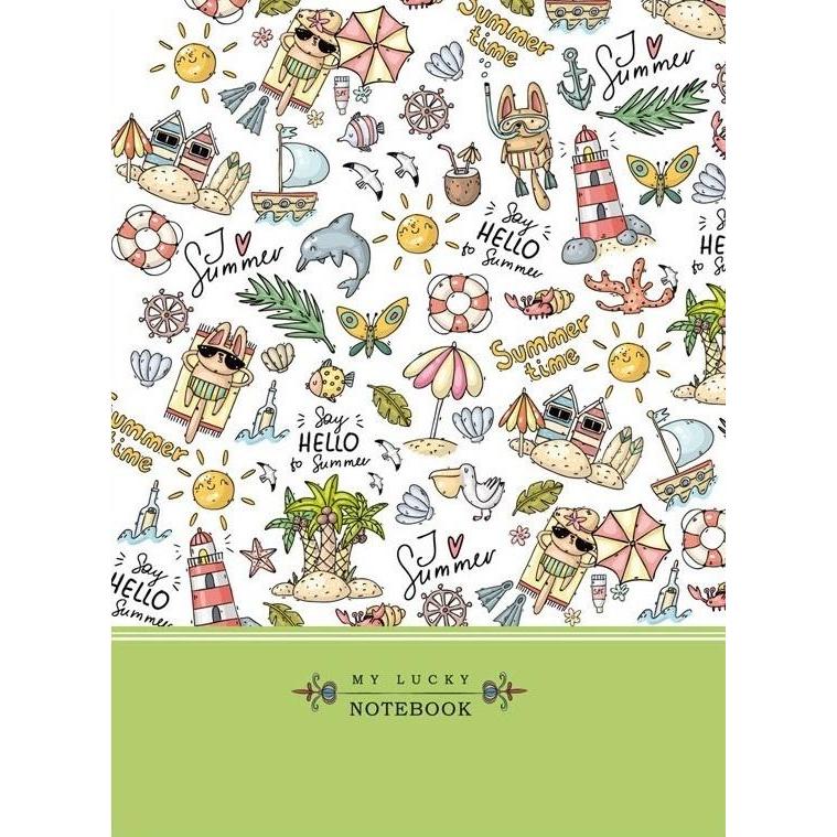 Fresh, Quaderno + Bloc notes, Dekoratives Notizbuch 145x197/64K Raster TW Beach
