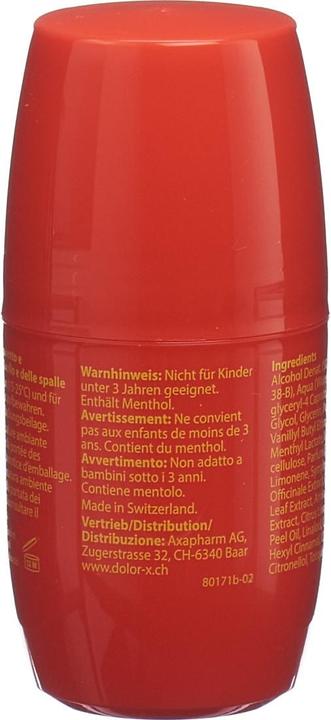 Actual product image Dolor-X Hot roll-on gel (1 x, 50 ml, 90 g)