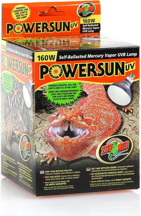 Zoo Med PowerSun UV lamp 160W (UVA, UVB)