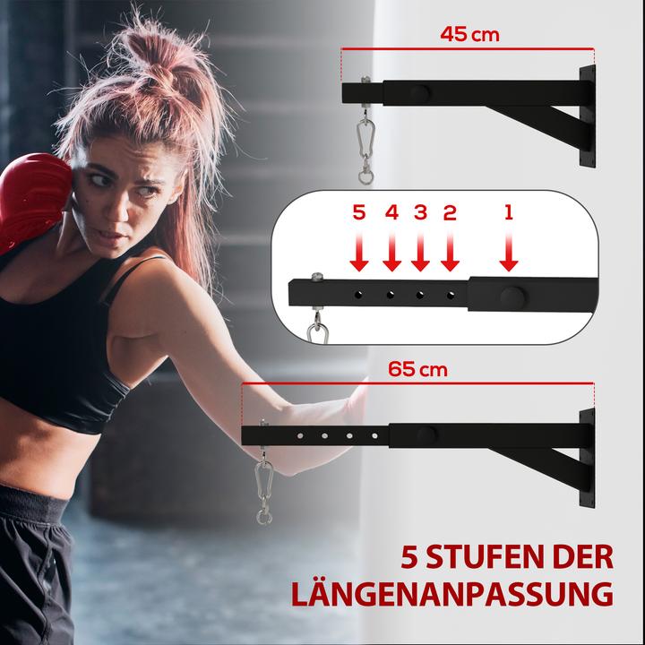 Produktbild SportNow Boxsack Wandhalterung Stahl Schwarz