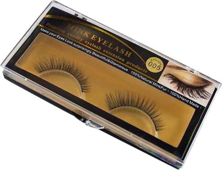 Actual product image JTI Luxurious false eyelashes made from mink fur - #005 (Artificial eyelashes)