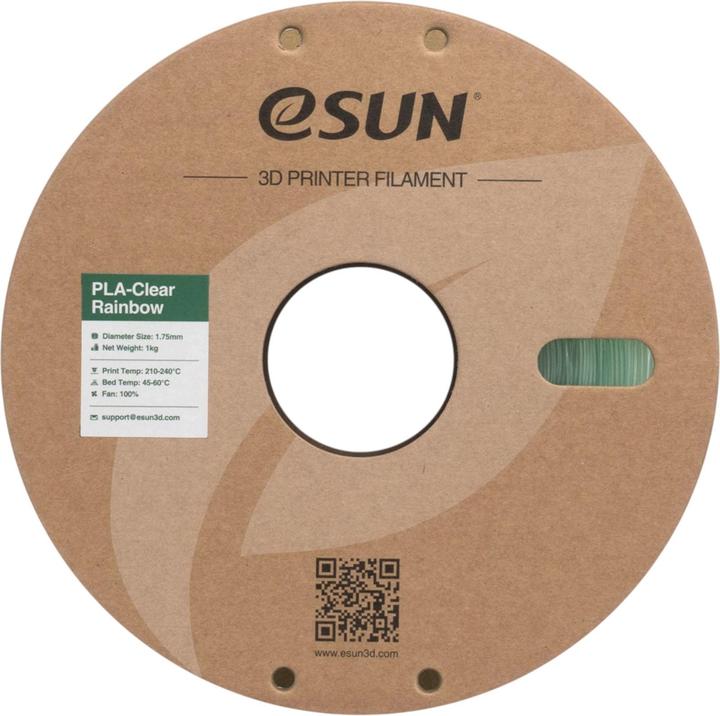 Immagine prodotto eSUN PLA CLEAR 1,75mm CYAN CRYSTAL 1kg (PLA, 1.75 mm, 1000 g, Trasparente)