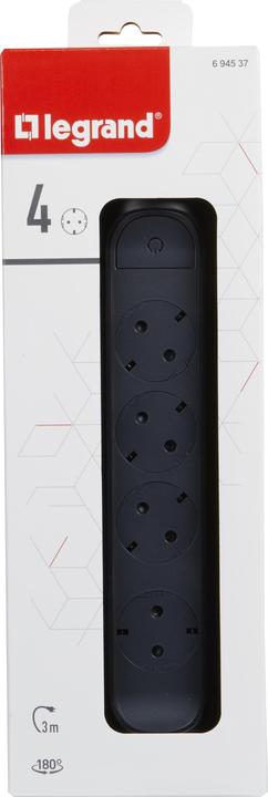 Produktbild Legrand Drehbare Steckdosenleiste, 4-fach Steckdose (4 x, CEE, CEE 7/3, 3 m)