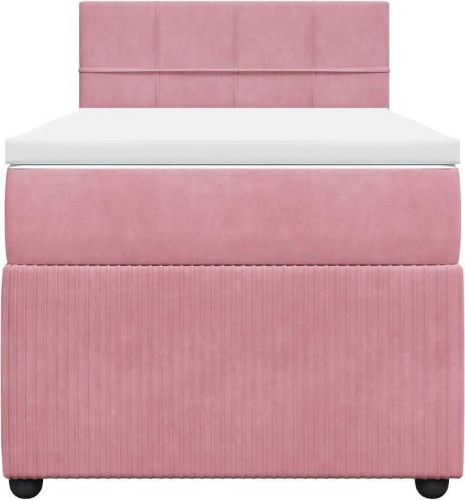 Produktbild vidaXL Bo x springbett mit Matratze 140 x 200 cm Samt (140 x 200 cm)