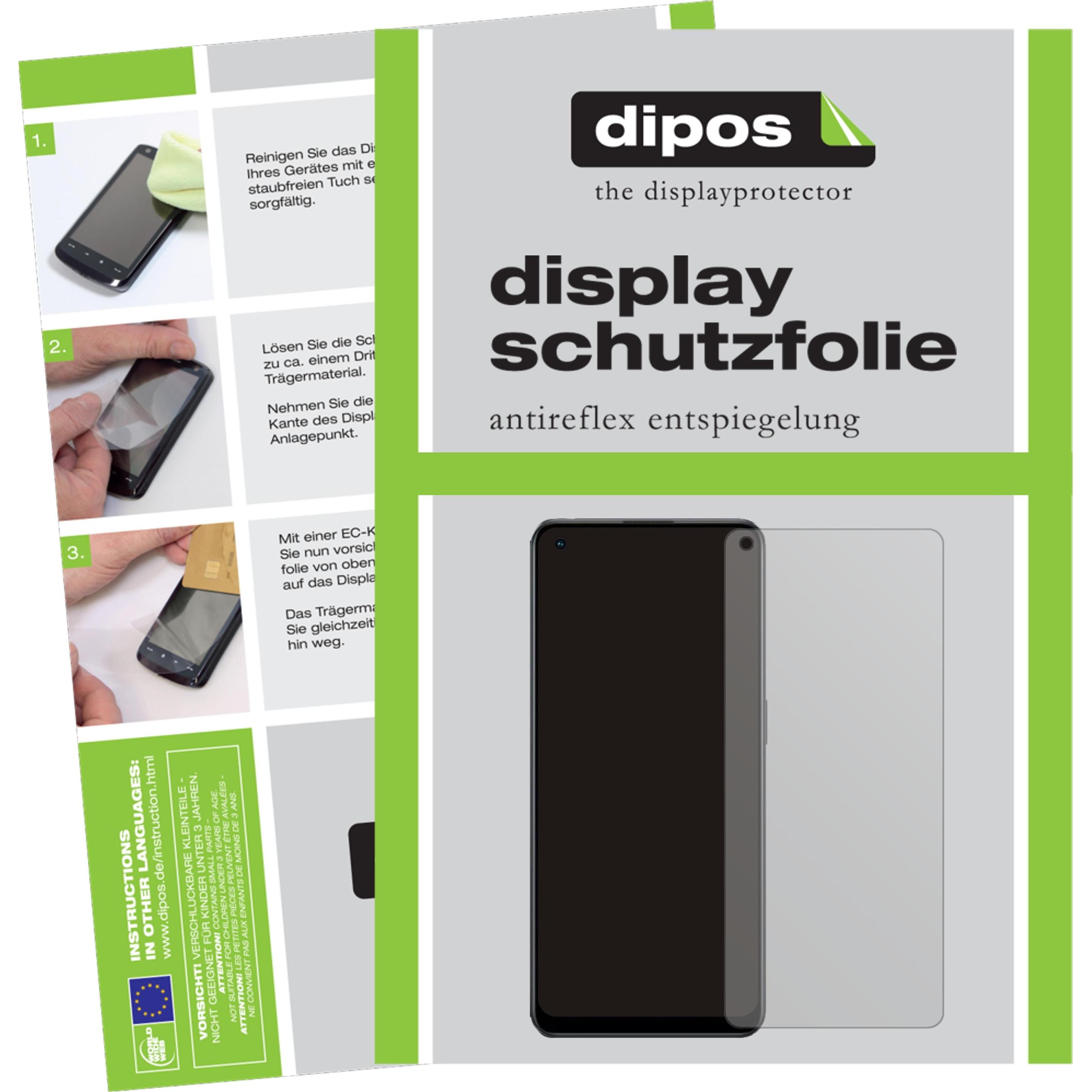 Dipos Displayschutzfolie Antireflex (2 Stück, Oppo A96 5G), Smartphone Schutzfolie, Transparent