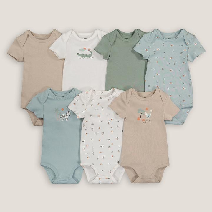 La Redoute Collections 7er-Pack kurzärmelige Bodys (74)