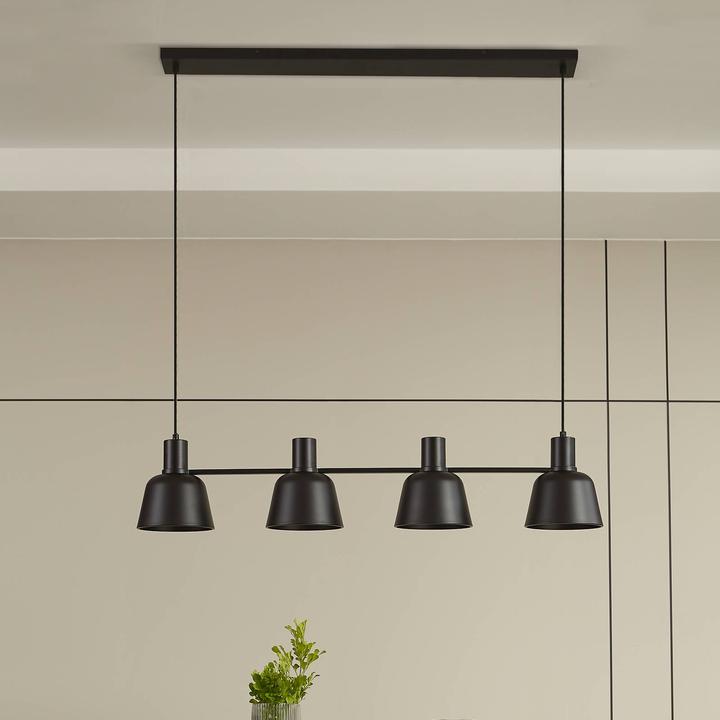 Produktbild Lucande Servan 4 Pendelleuchte Black (E27)