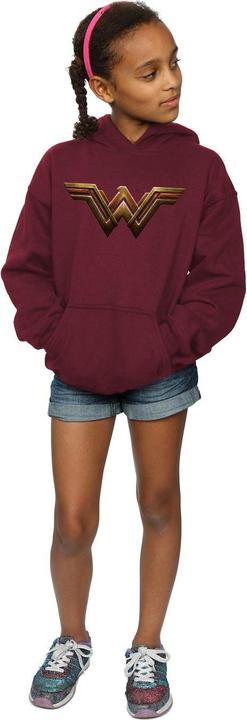 Image du produit - Sweat à capuche JUSTICE LEAGUE MOVIE WONDER WOMAN EMBLEM - Fille (152, 158)