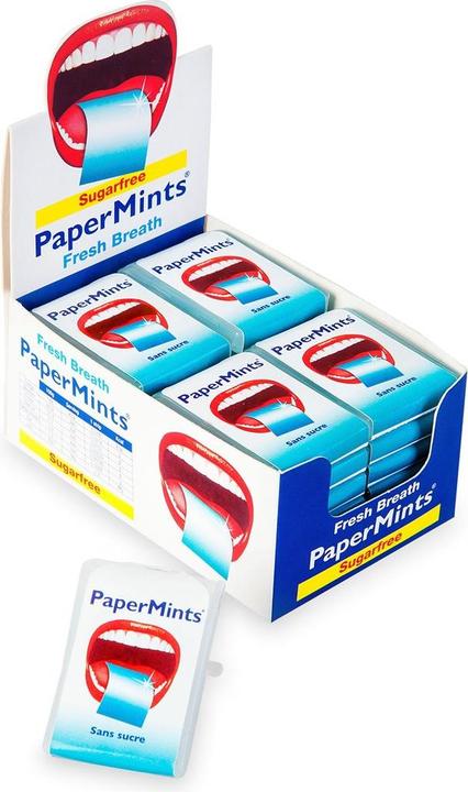 Papermints Cool Mint Strips (144 g, 24 pcs.)