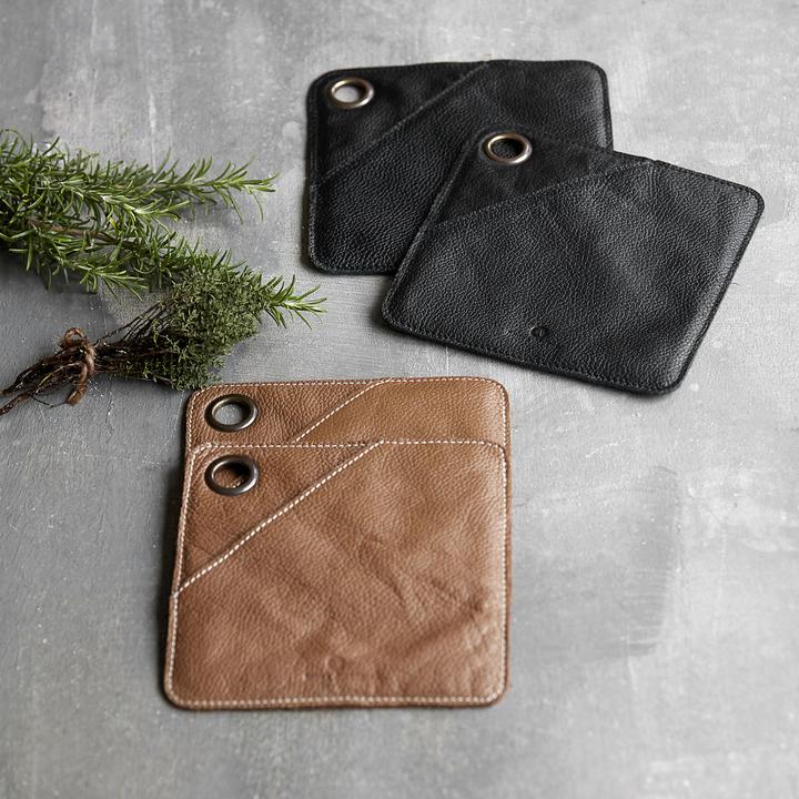 Actual product image House Doctor Pot holder, Square, Black (Buffalo skin)