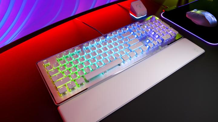 Actual product image Turtle Beach - Clavier de jeu mécanique RGB Filaire Vulcan II Blanc - Disposition Azerty FR (FR, Cable)