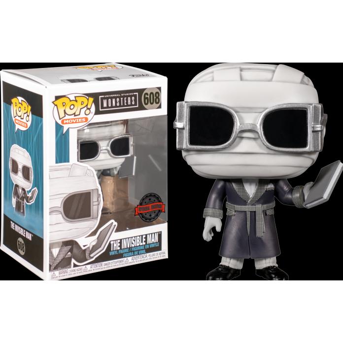 Thumbnail - Funko Pop! Universal Studio : Invisible Man B&W Excl