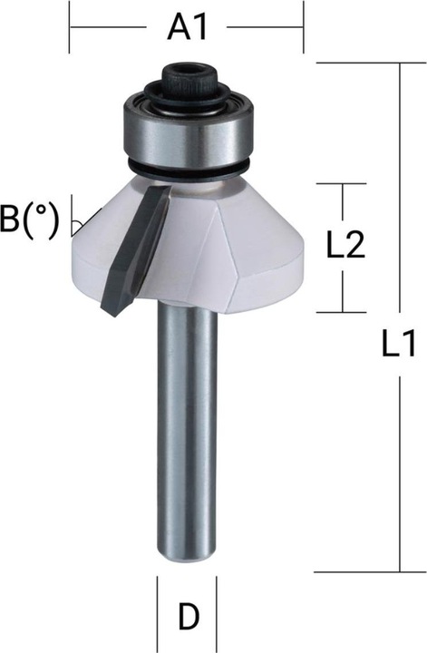 Immagine prodotto Makita Fresa a smusso con cuscinetto sfera