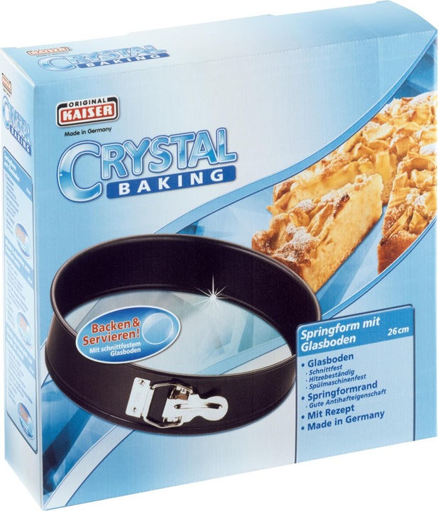 Produktbild Kaiser Springform 26cm Backform Inspiration Glasboden antihaft schnittfest (26 cm)