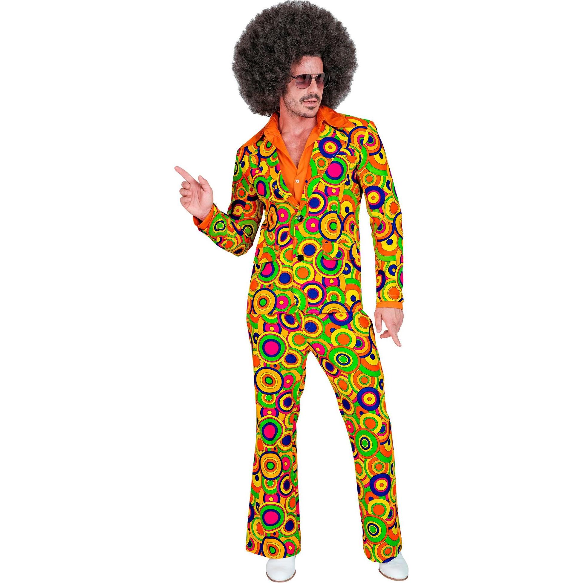 Widmann THE 70s GROOVY STYLE - yellow circles (Jackett, Hose), M (M)