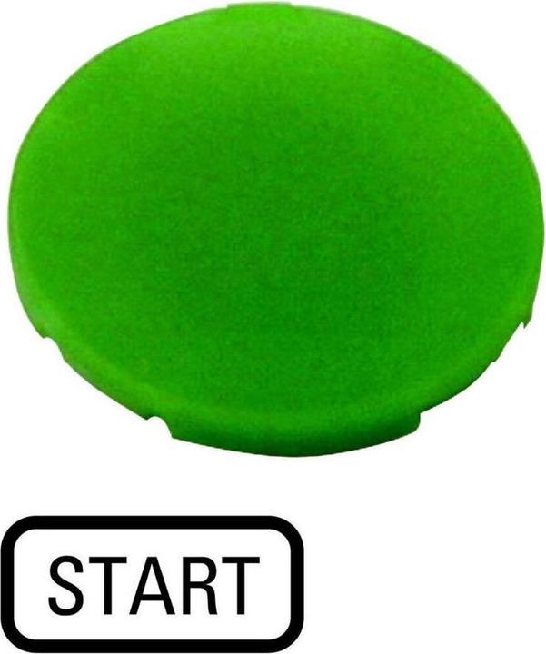 Actual product image Eaton Key plate, flat green, START 218196