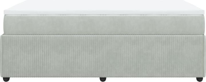 Actual product image vidaXL Bo x spring bed with mattress 120 x 190 cm velvet (120 x 190 cm)