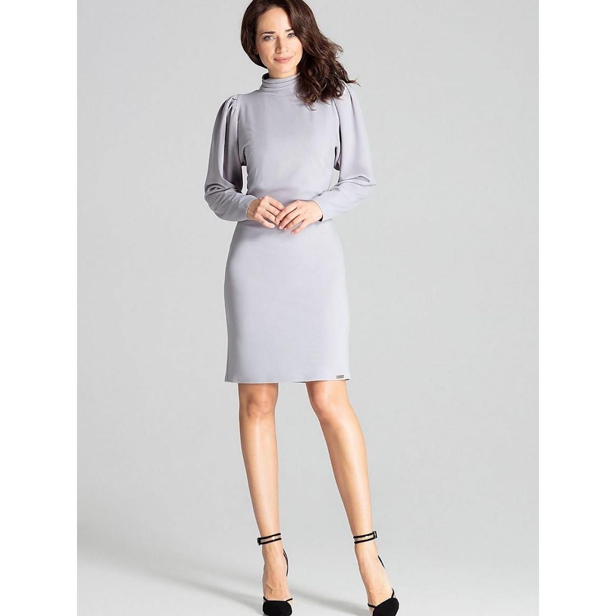 Thumbnail - Lenitif, Damen, Kleider, Alltagskleid, Grau, (XL)