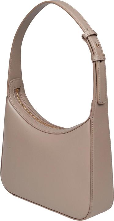 Actual product image Dolce & Gabbana 3.5 leather shoulder bag with dg logo taupe