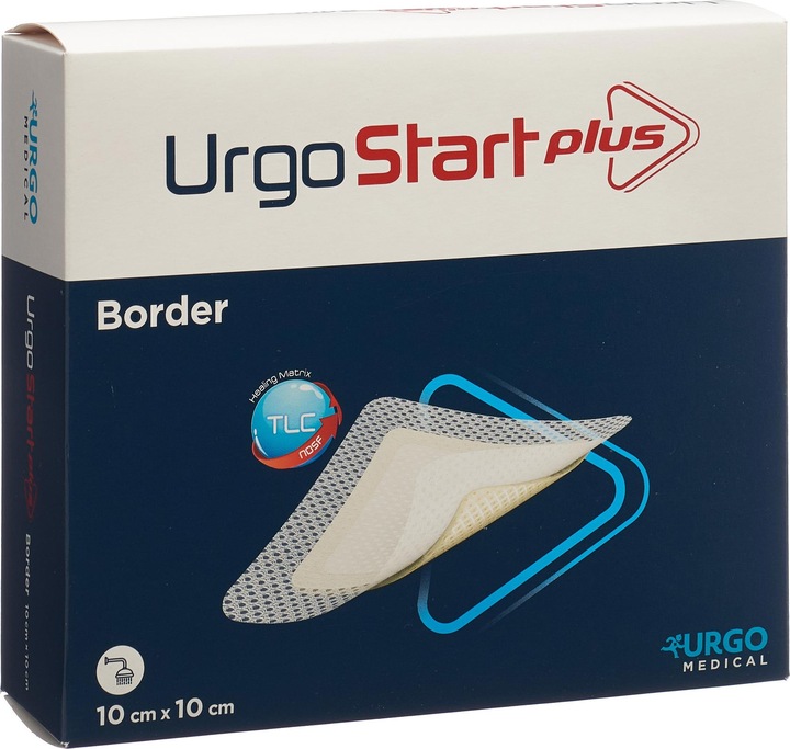 Urgo Plus Border Selbsthaftende Polyacrylatwundauflage mit mikroadhäsiver TLC-NOSF-Wundheilungsmatrix (1424 ml)
