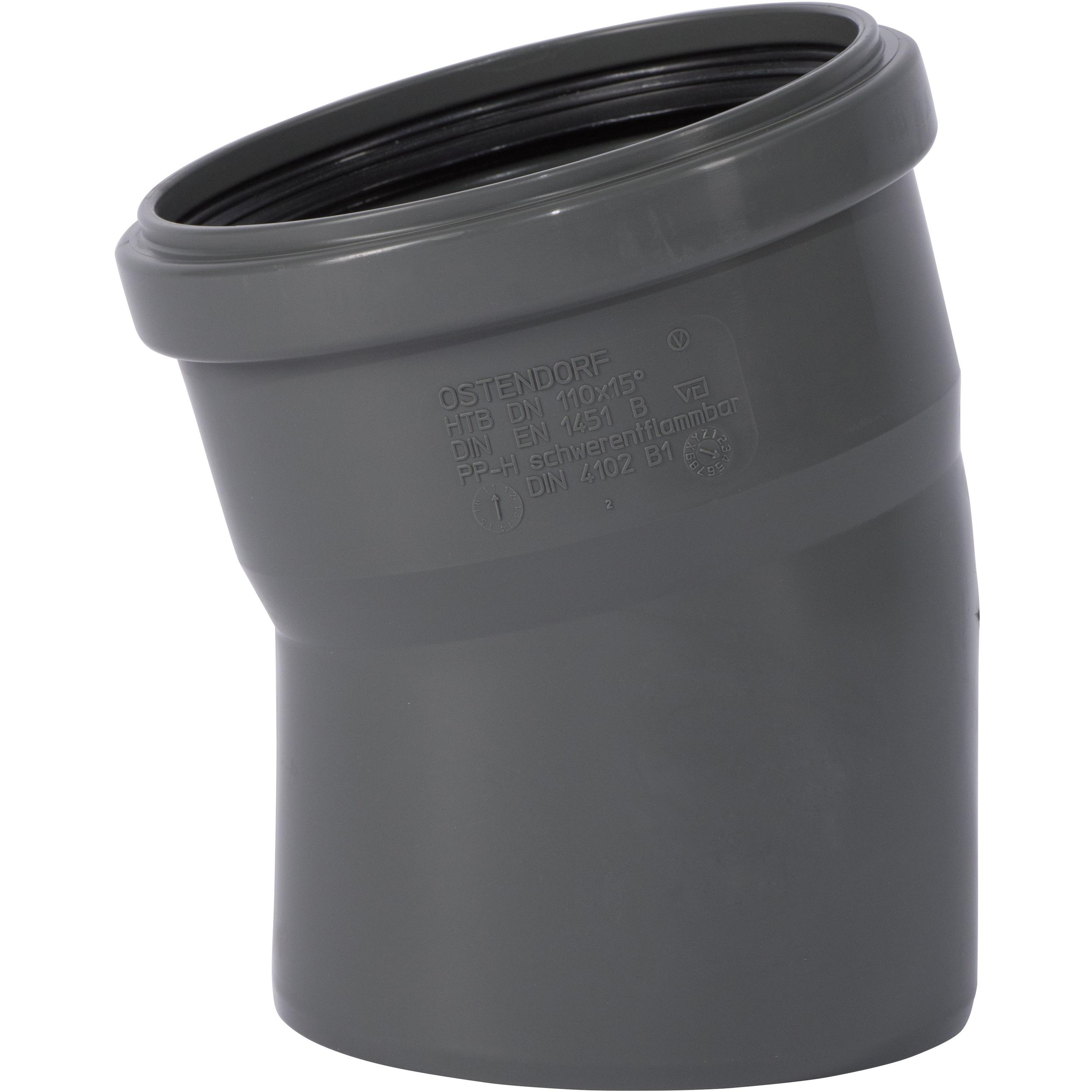 Csdk SL, Zubehör Sanitärinstallation, HT Safe bøjn. 110mm 15grHurtigere og nemmere montering med de nye patenterede taet...