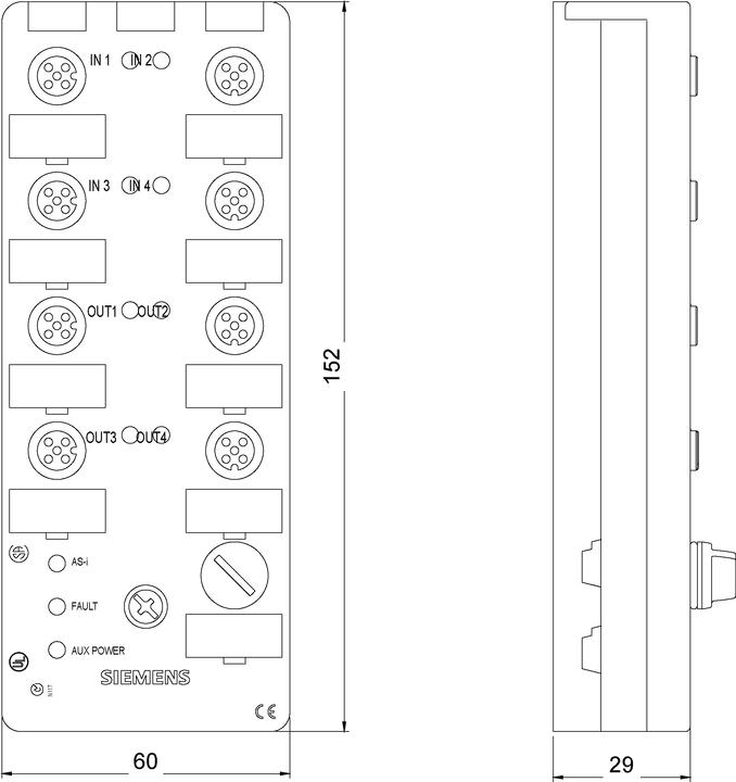 Produktbild Siemens SPS-E/A-Modul 3RK2400-1DQ00-1AA3 3RK24001DQ001AA3