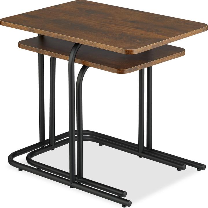 Image du produit Relaxdays ensemble de 2 tables d'appoint
